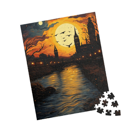 Jigsaw Puzzle, Ancient City Sunset 110-1014 Piece, Chipboard Material, Glossy Finish