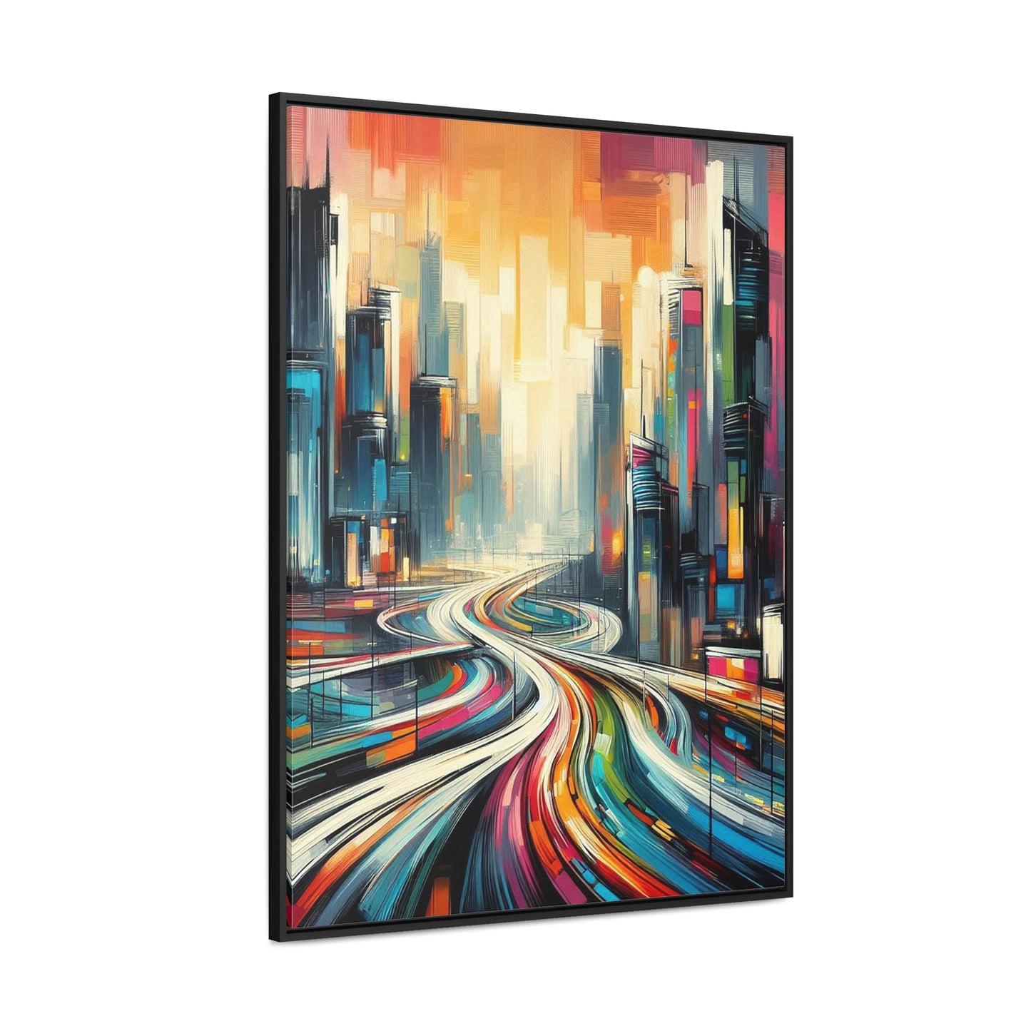 The Elysian Metropolis- Gallery Canvas Wraps, Vertical Frame