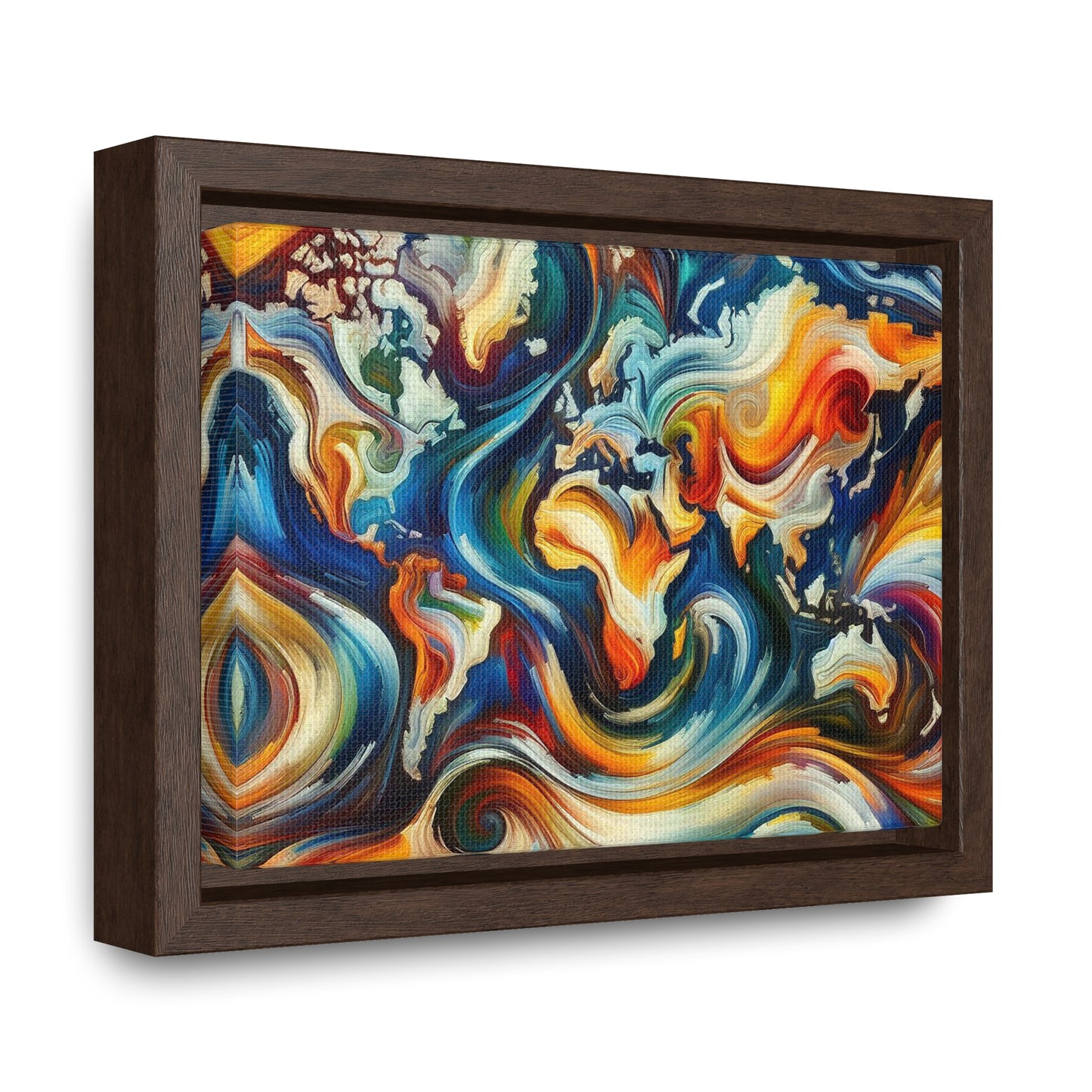 Gallery Canvas - Abstract Expressionist World Map