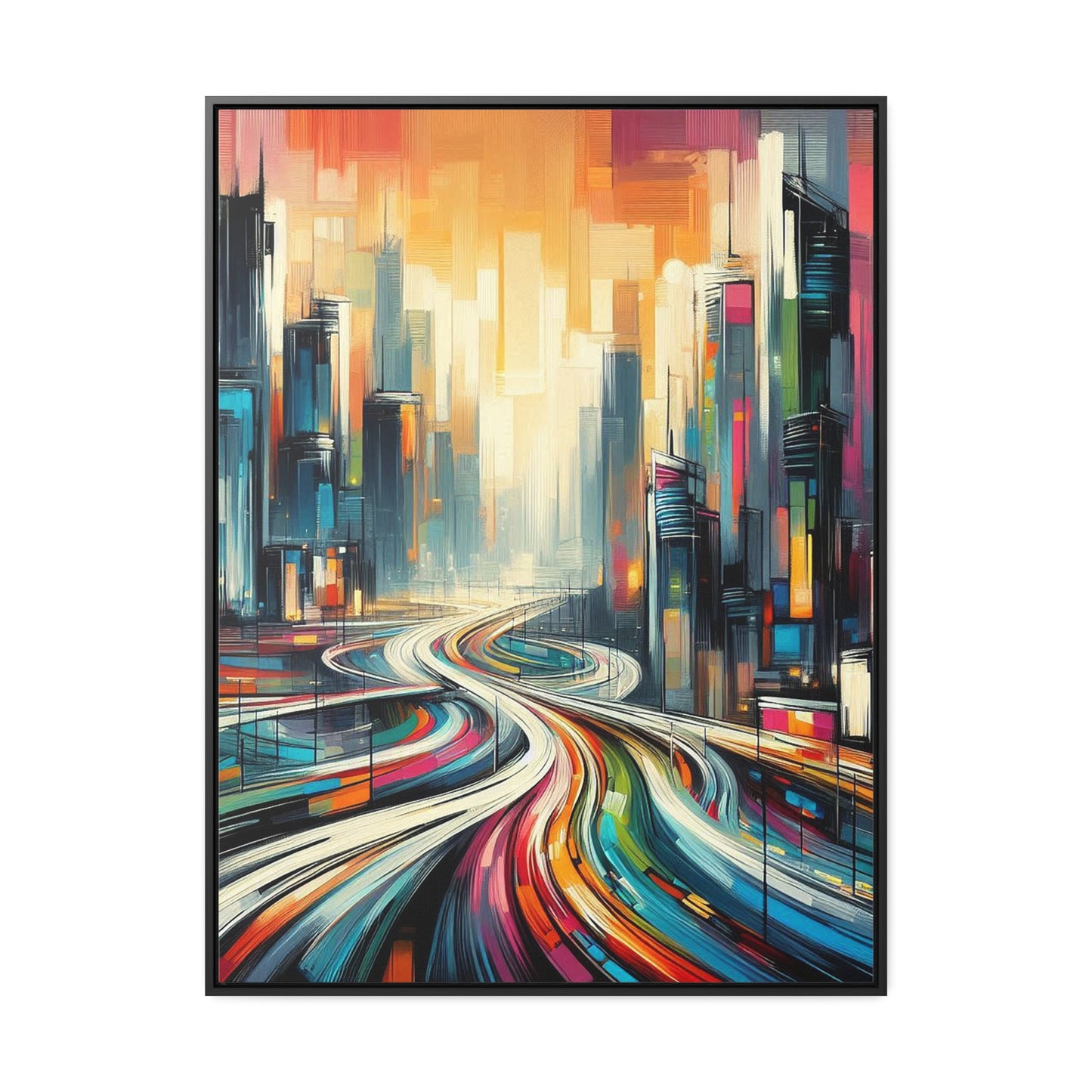 The Elysian Metropolis- Gallery Canvas Wraps, Vertical Frame