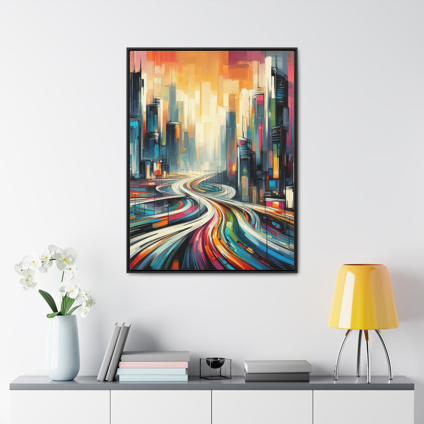 The Elysian Metropolis- Gallery Canvas Wraps, Vertical Frame