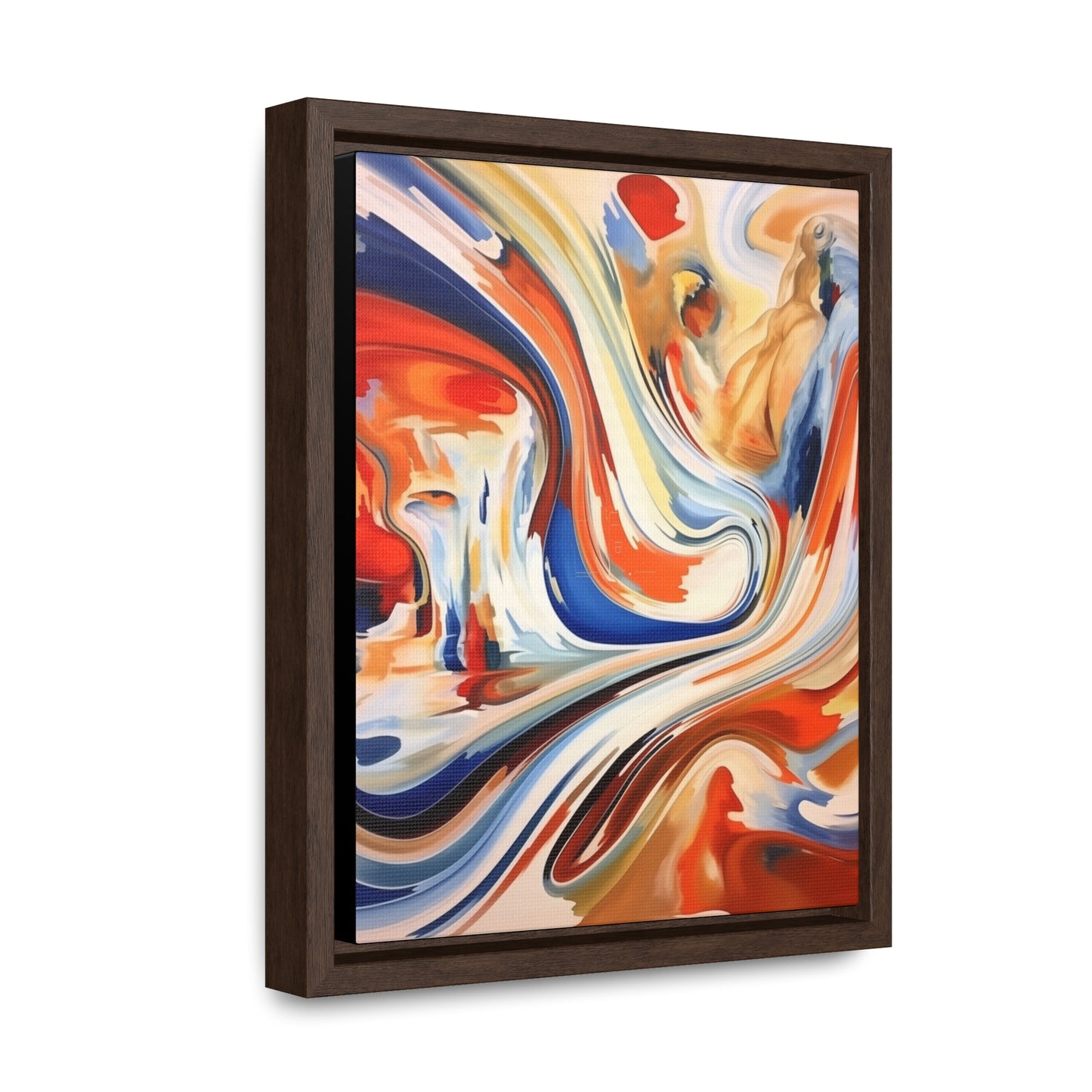 Abstract Gallery Canvas Wraps - Dynamic Swirl of Colors and Shapes