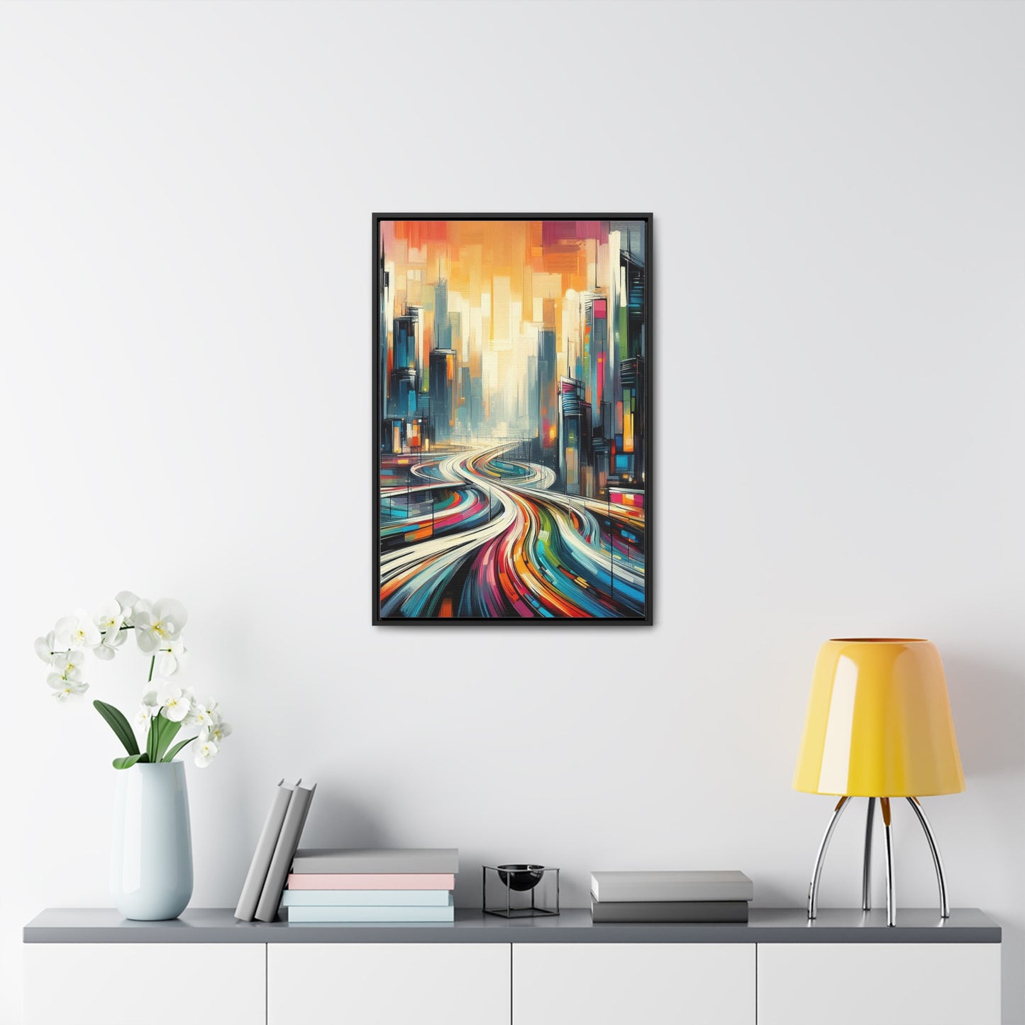 The Elysian Metropolis- Gallery Canvas Wraps, Vertical Frame