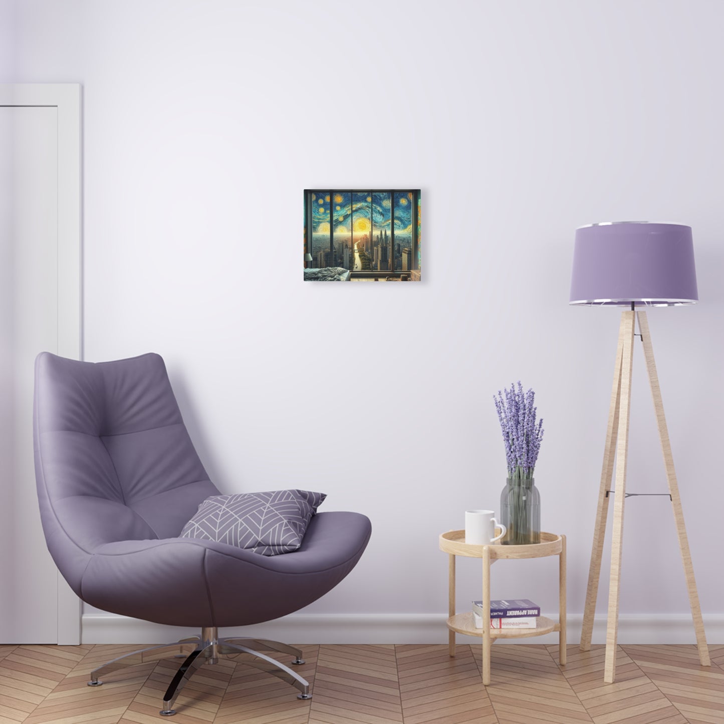 Acrylic Print Starry Night Skyline