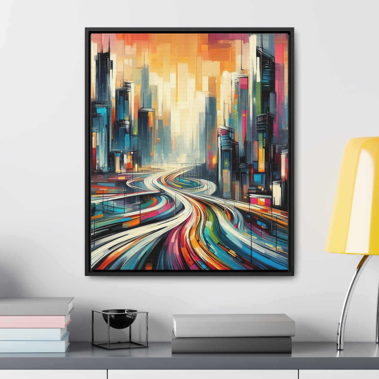 The Elysian Metropolis- Gallery Canvas Wraps, Vertical Frame