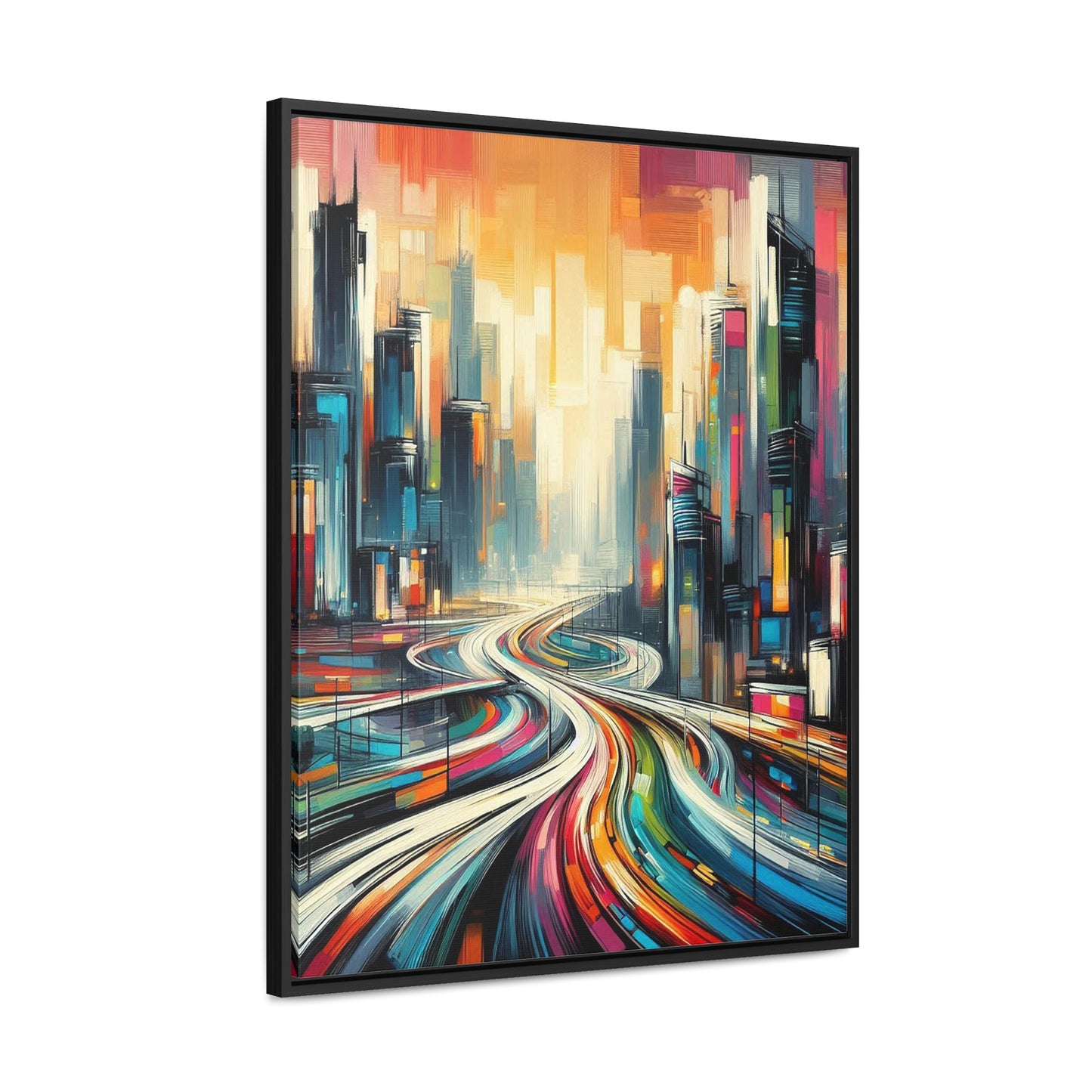 The Elysian Metropolis- Gallery Canvas Wraps, Vertical Frame