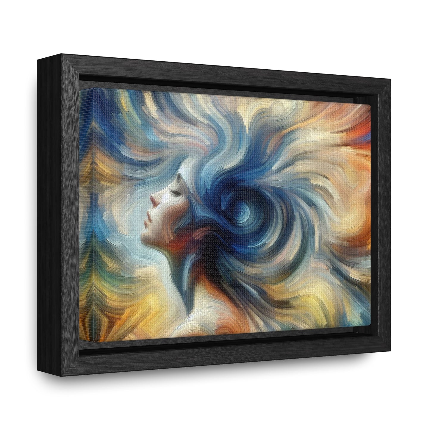 Spinning Woman Abstract Impressionist Painting - Gallery Canvas Wraps, Horizontal Frame