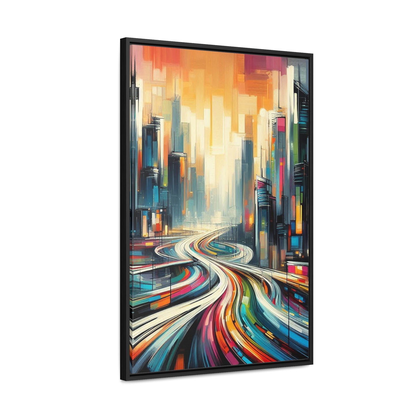 The Elysian Metropolis- Gallery Canvas Wraps, Vertical Frame