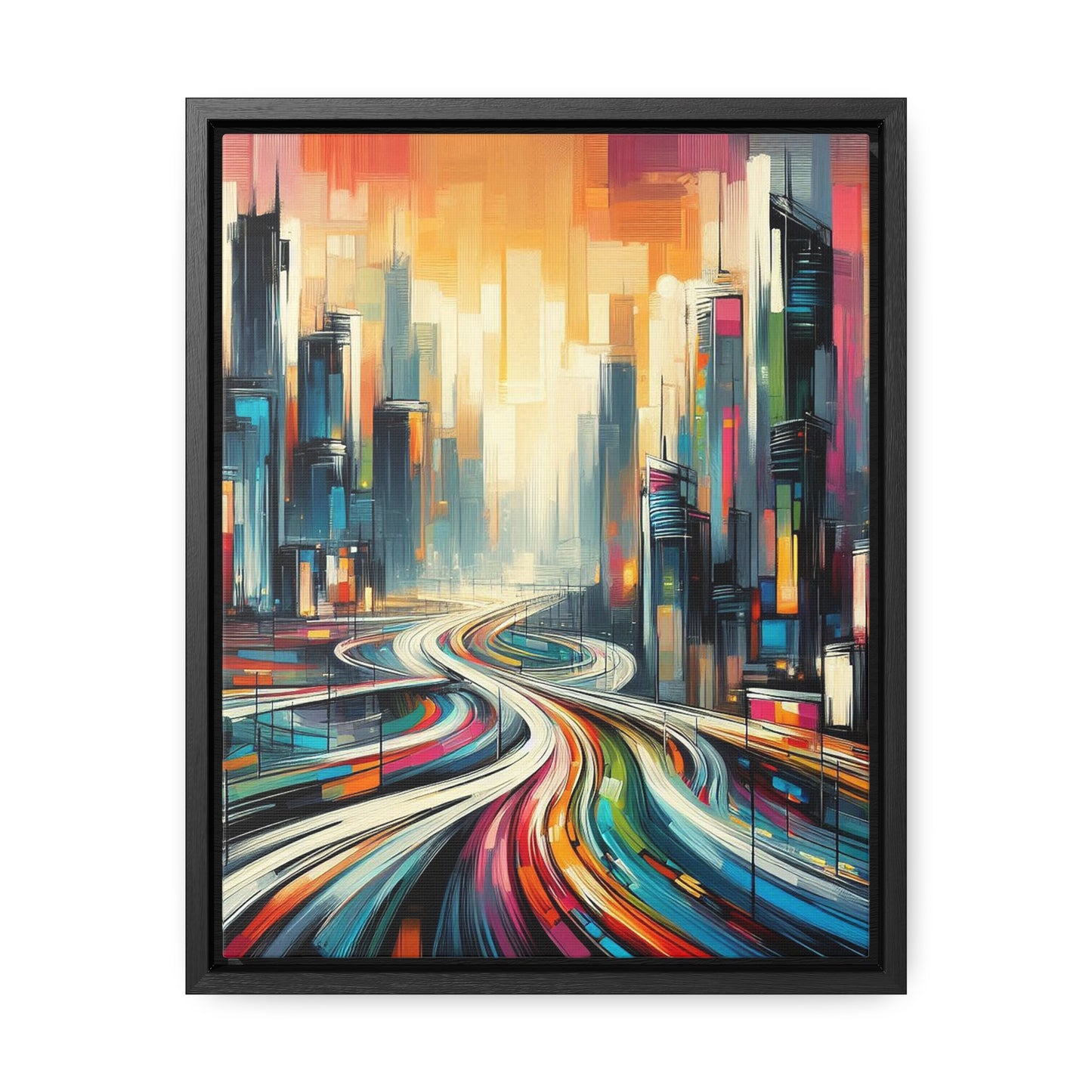 The Elysian Metropolis- Gallery Canvas Wraps, Vertical Frame