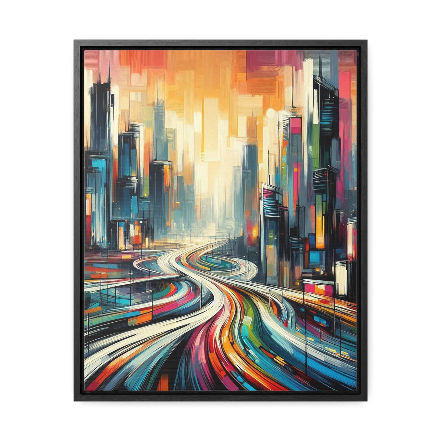 The Elysian Metropolis- Gallery Canvas Wraps, Vertical Frame