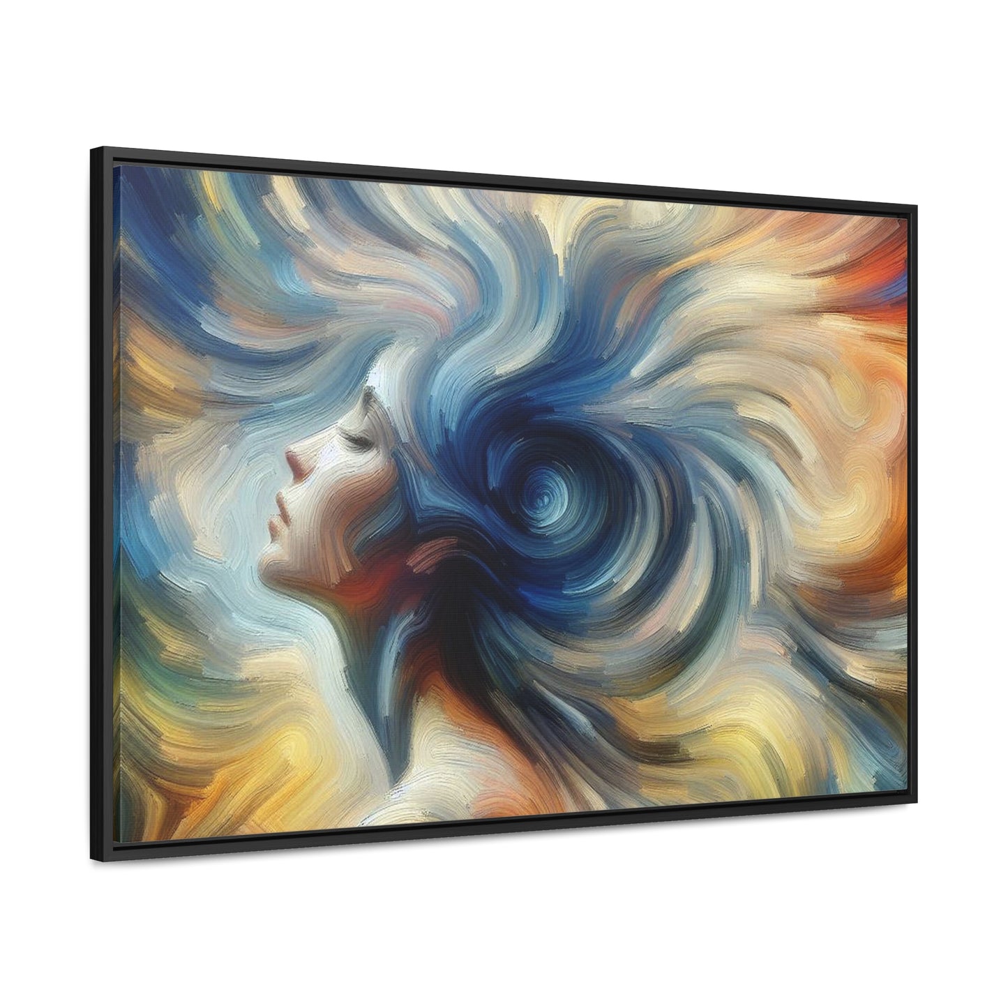 Spinning Woman Abstract Impressionist Painting - Gallery Canvas Wraps, Horizontal Frame