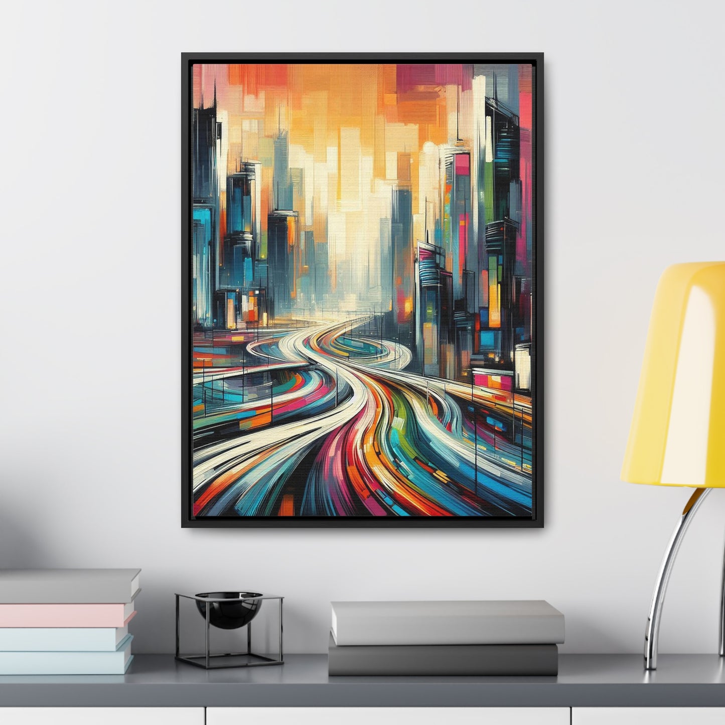 The Elysian Metropolis- Gallery Canvas Wraps, Vertical Frame