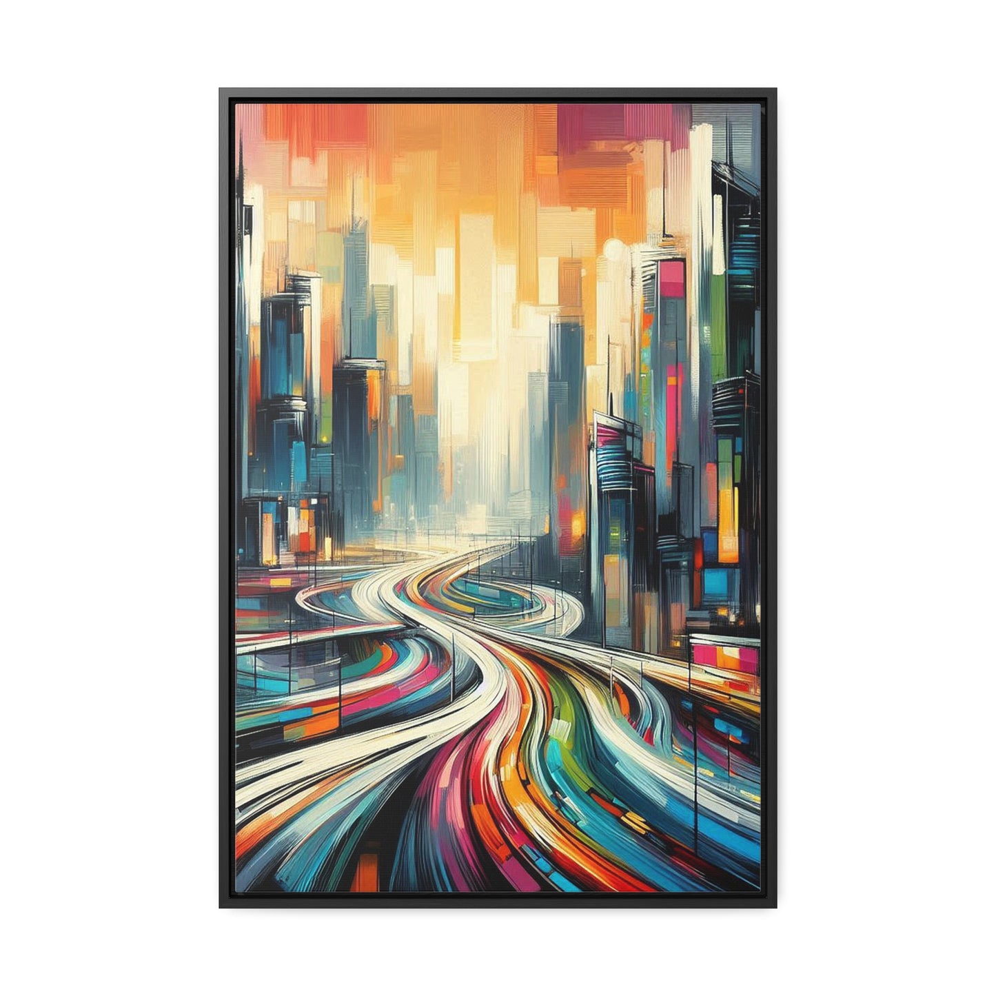 The Elysian Metropolis- Gallery Canvas Wraps, Vertical Frame