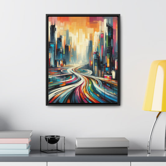 The Elysian Metropolis- Gallery Canvas Wraps, Vertical Frame