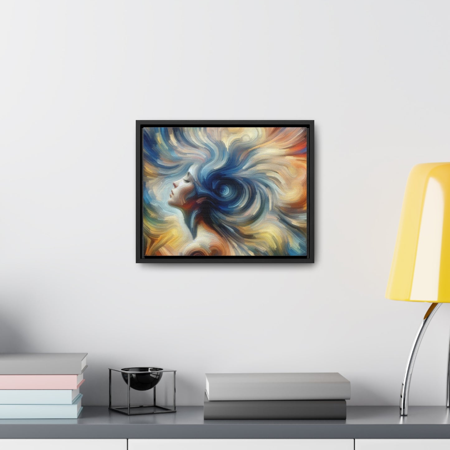 Spinning Woman Abstract Impressionist Painting - Gallery Canvas Wraps, Horizontal Frame