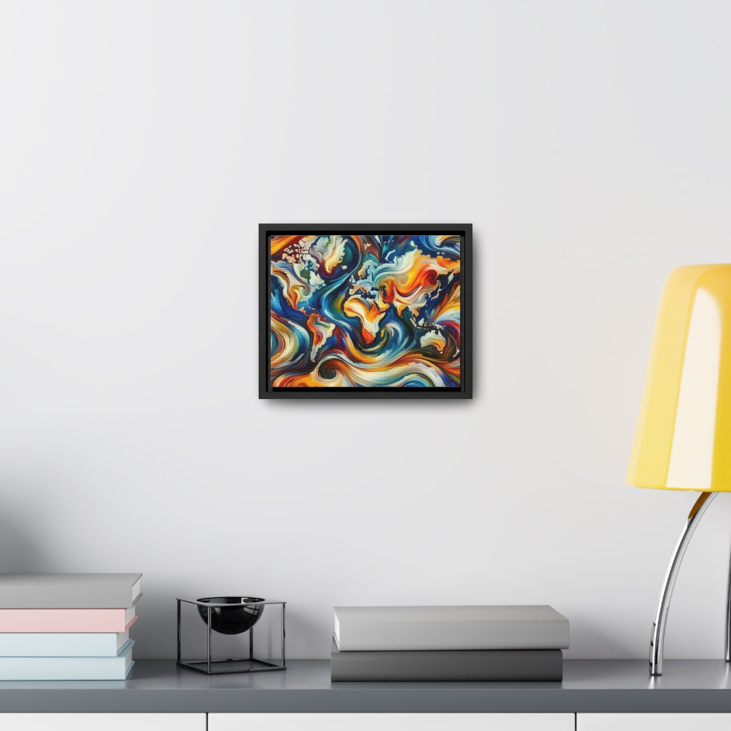 Gallery Canvas - Abstract Expressionist World Map