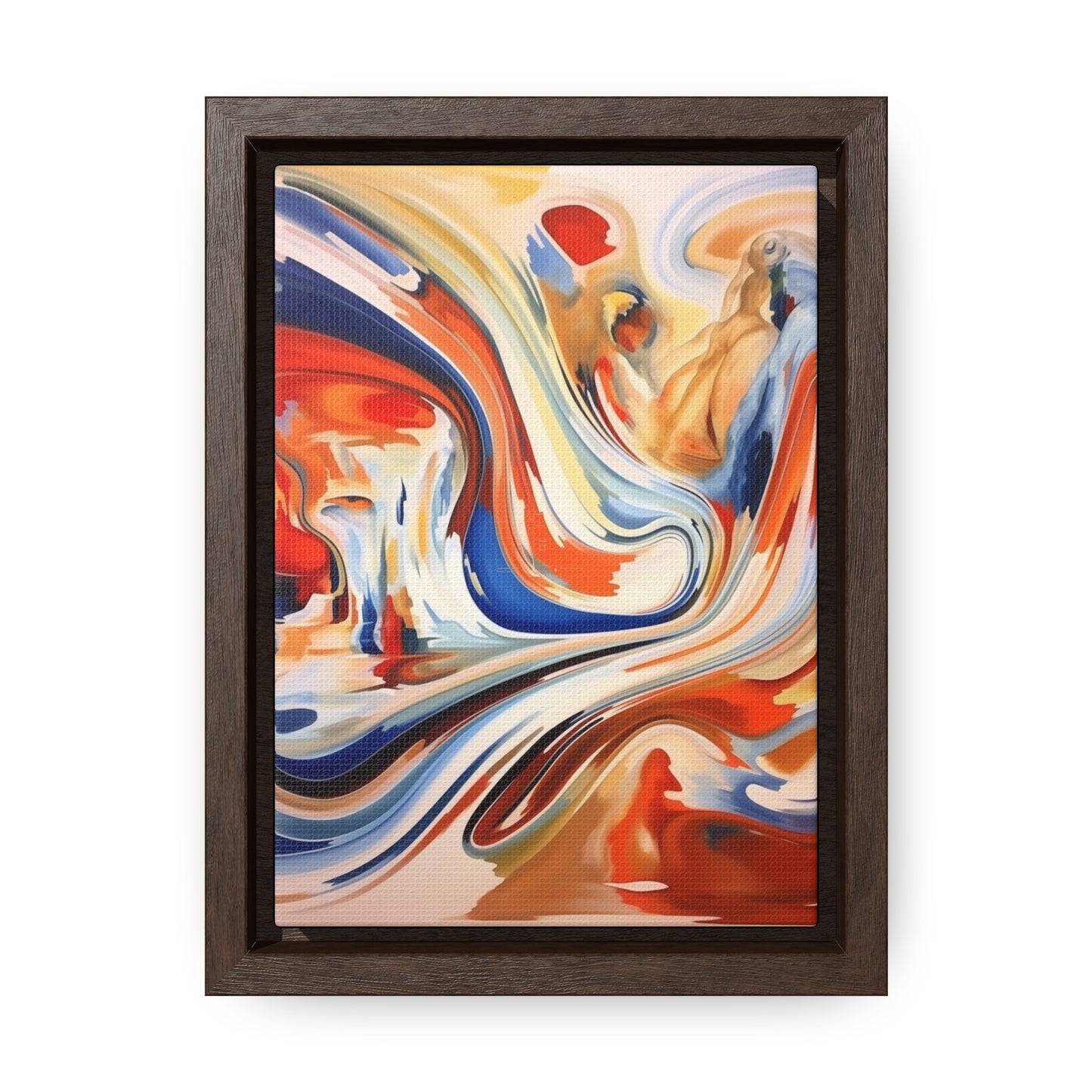 Abstract Gallery Canvas Wraps - Dynamic Swirl of Colors and Shapes