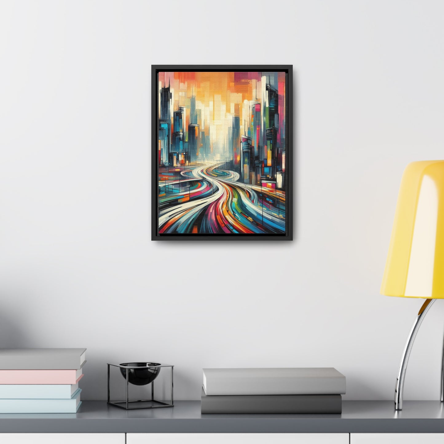 The Elysian Metropolis- Gallery Canvas Wraps, Vertical Frame