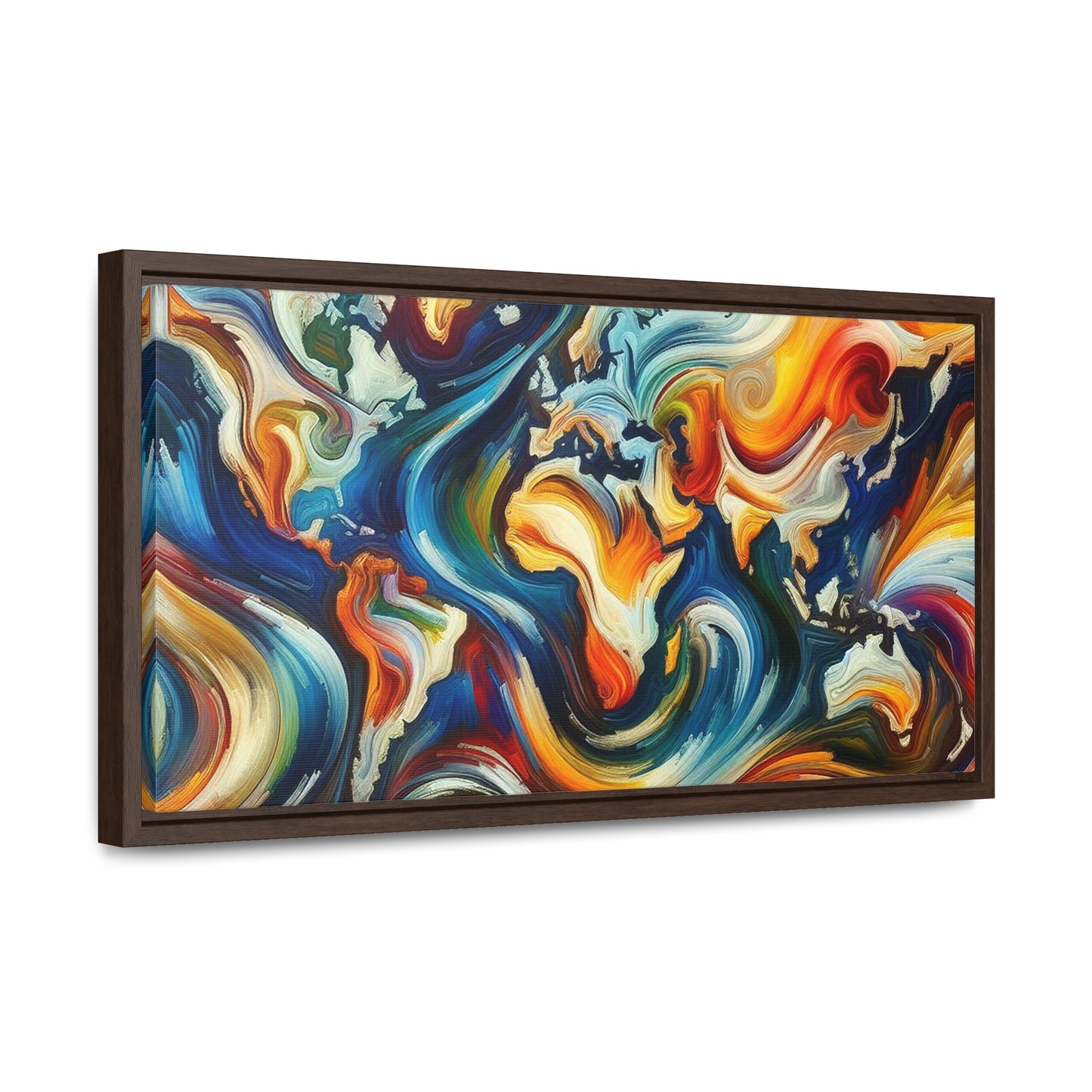 Gallery Canvas - Abstract Expressionist World Map