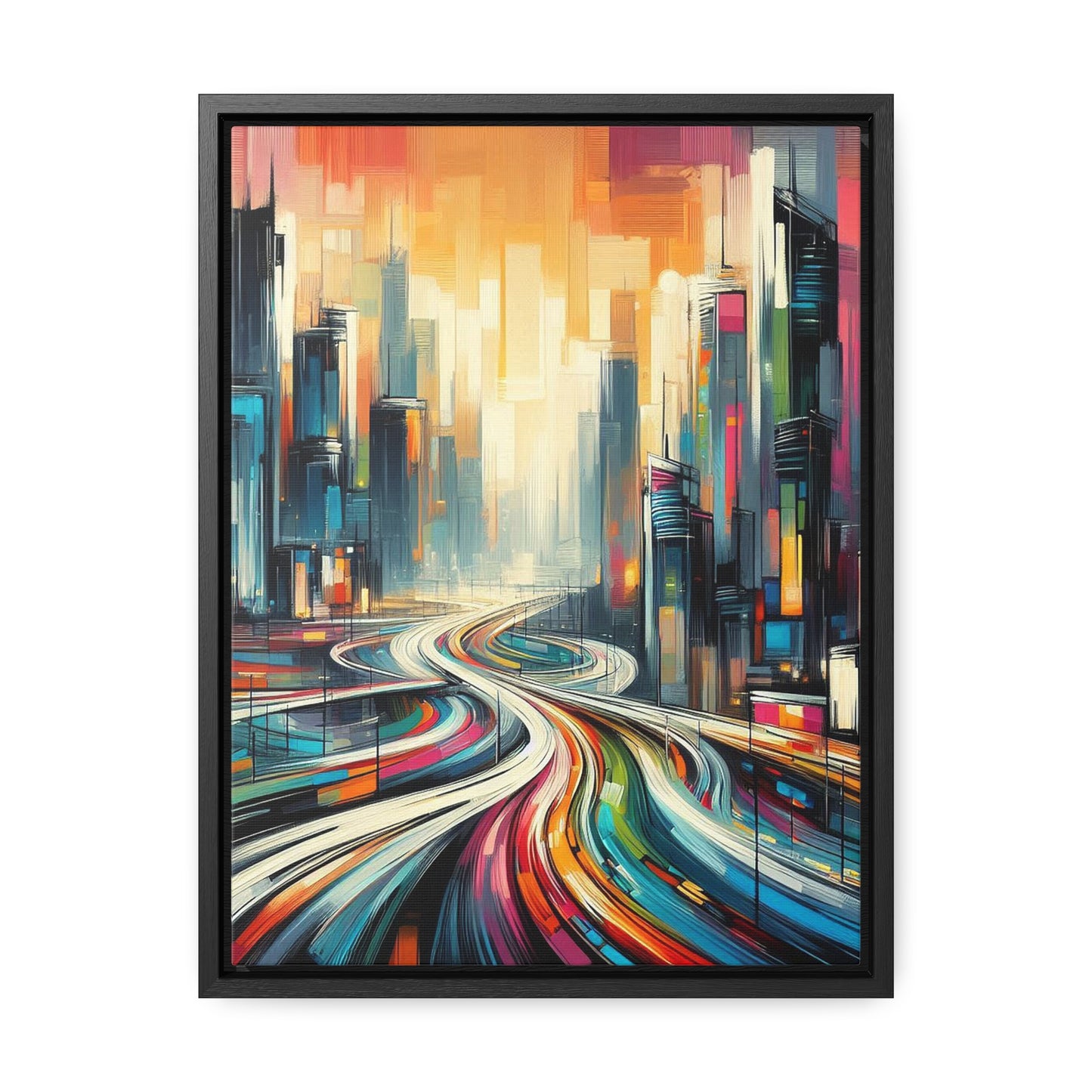 The Elysian Metropolis- Gallery Canvas Wraps, Vertical Frame