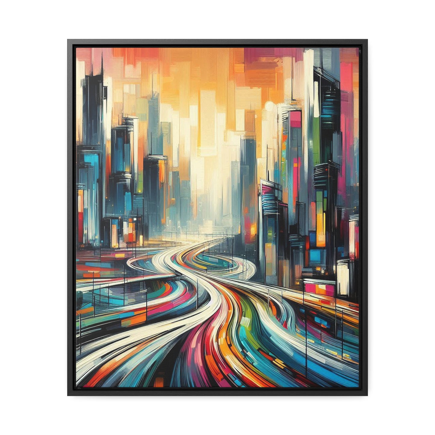 The Elysian Metropolis- Gallery Canvas Wraps, Vertical Frame