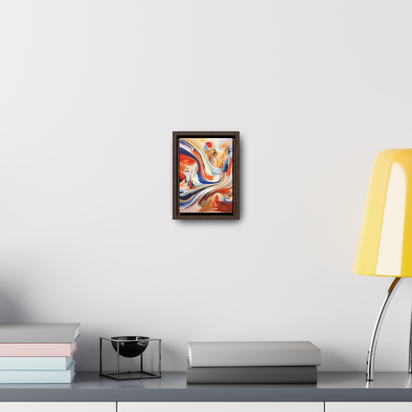 Abstract Gallery Canvas Wraps - Dynamic Swirl of Colors and Shapes