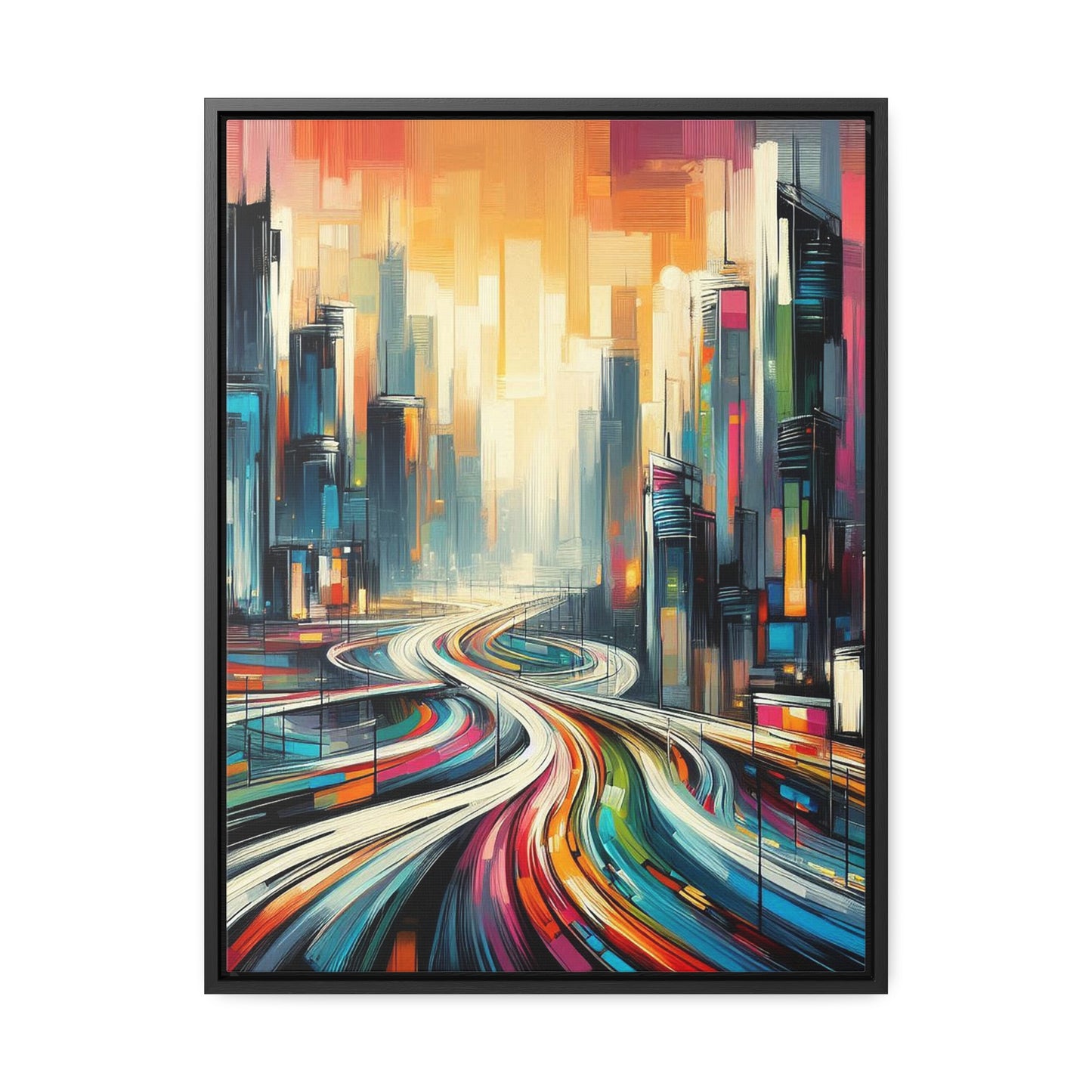 The Elysian Metropolis- Gallery Canvas Wraps, Vertical Frame