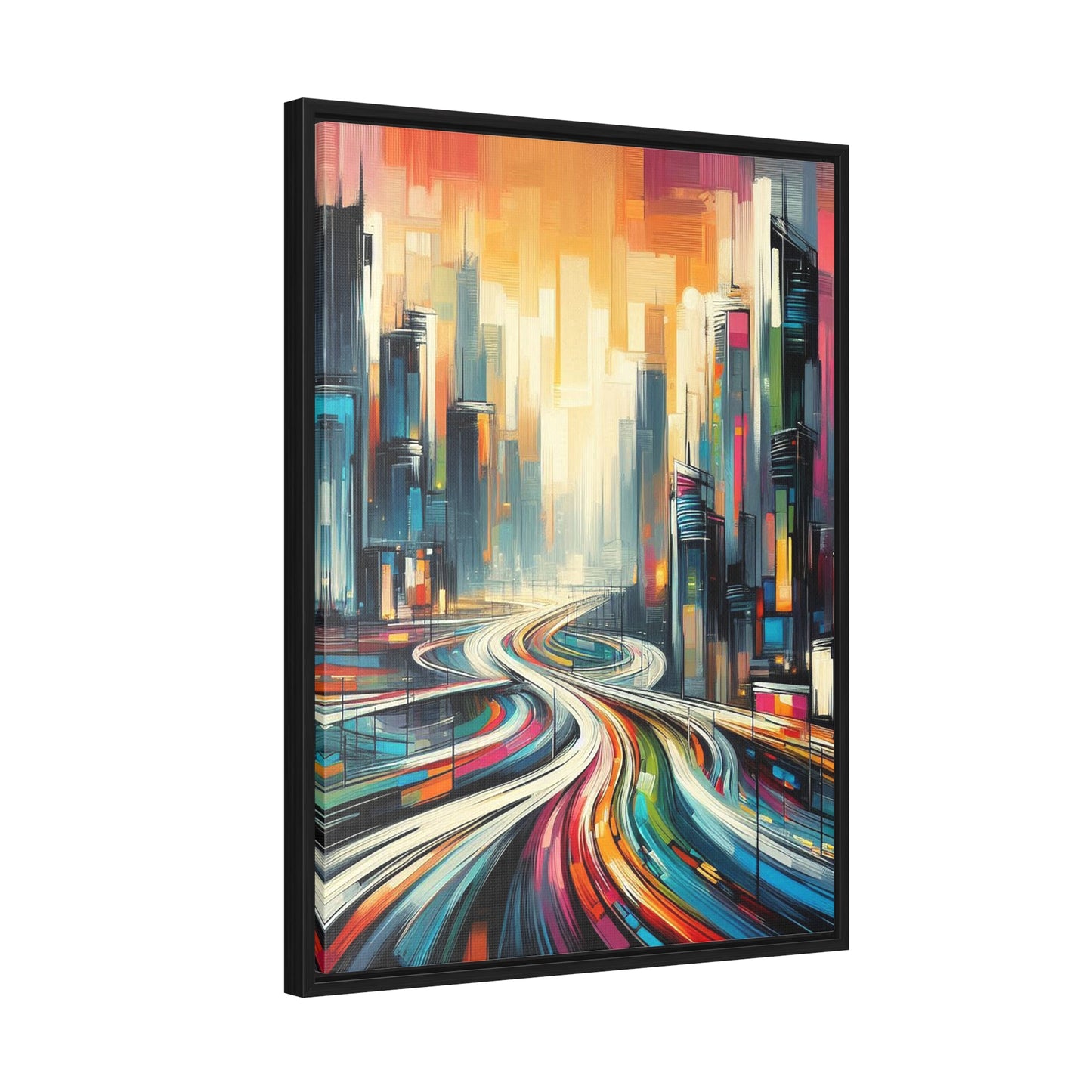 The Elysian Metropolis- Gallery Canvas Wraps, Vertical Frame