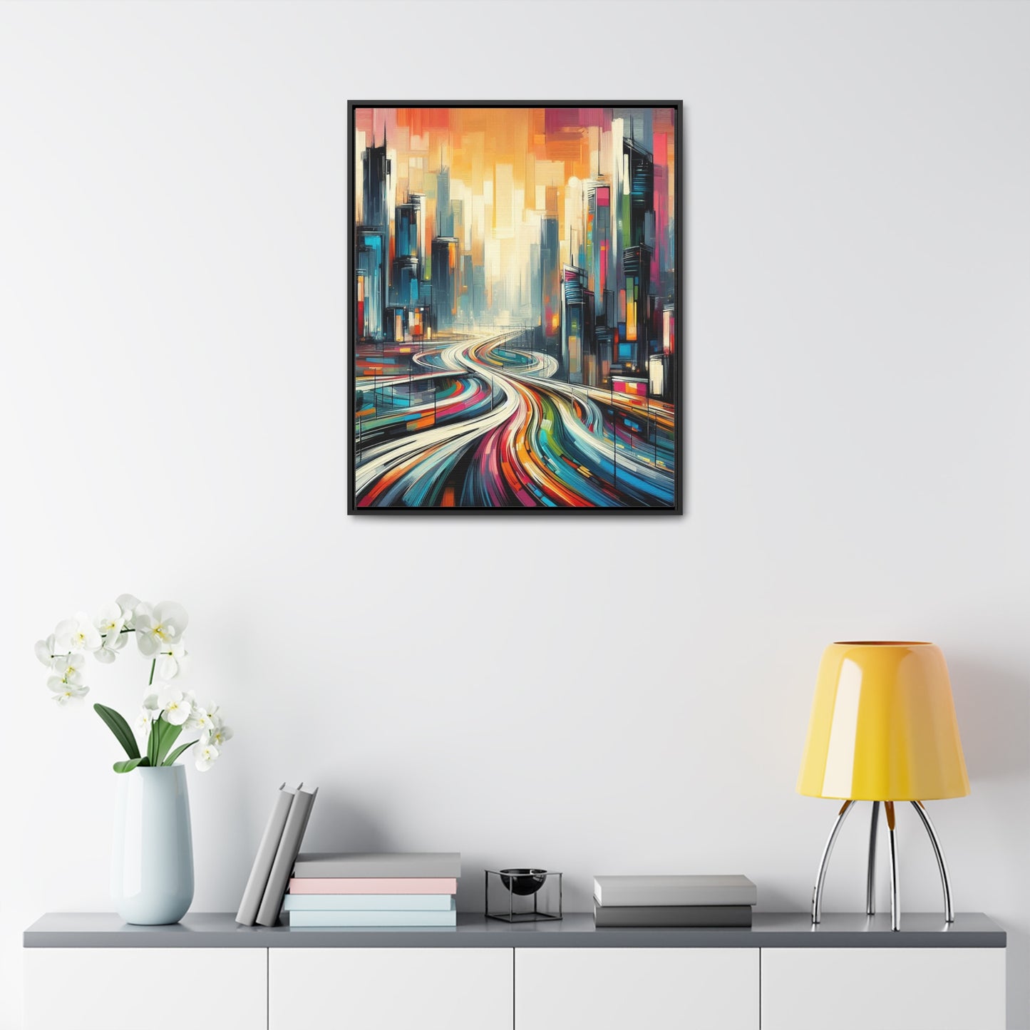 The Elysian Metropolis- Gallery Canvas Wraps, Vertical Frame