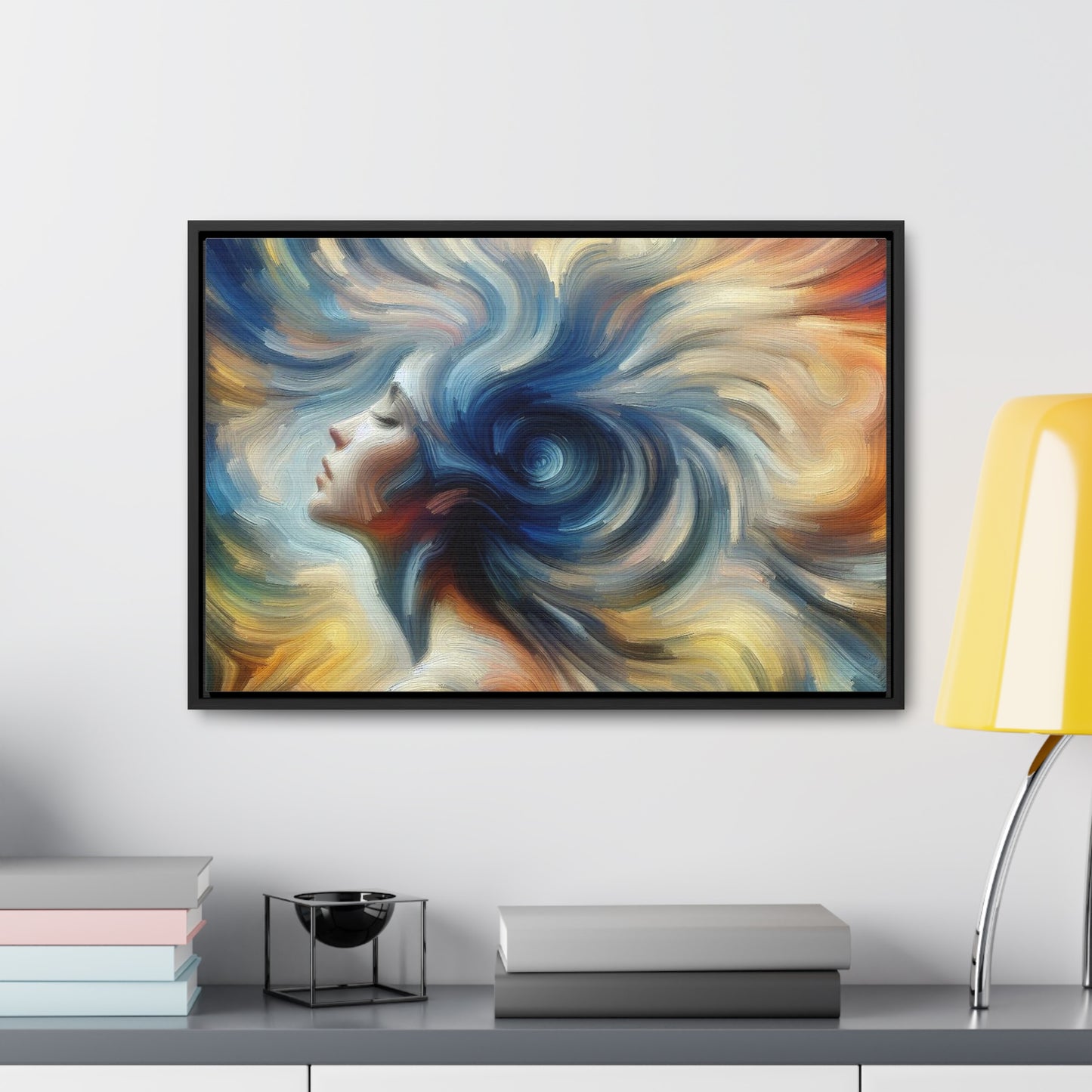 Spinning Woman Abstract Impressionist Painting - Gallery Canvas Wraps, Horizontal Frame