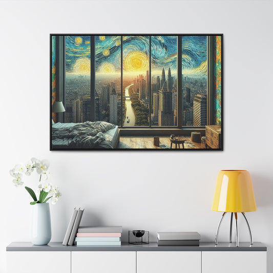 Gallery Canvas Wraps, Starry Night Skyline