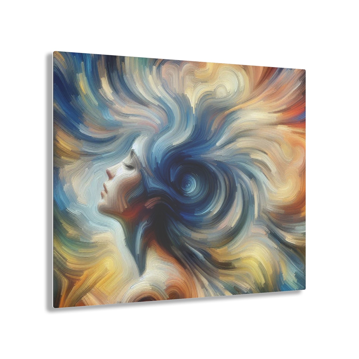 Acrylic Wall Art: Spinning Woman Abstract Impressionist Painting