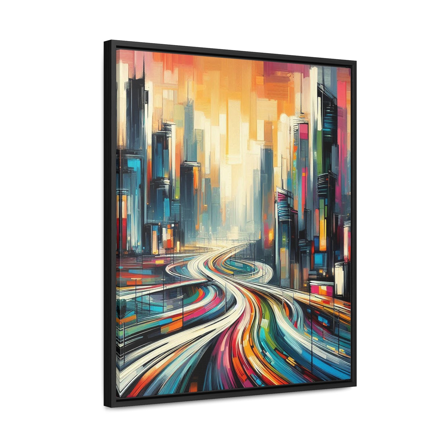 The Elysian Metropolis- Gallery Canvas Wraps, Vertical Frame