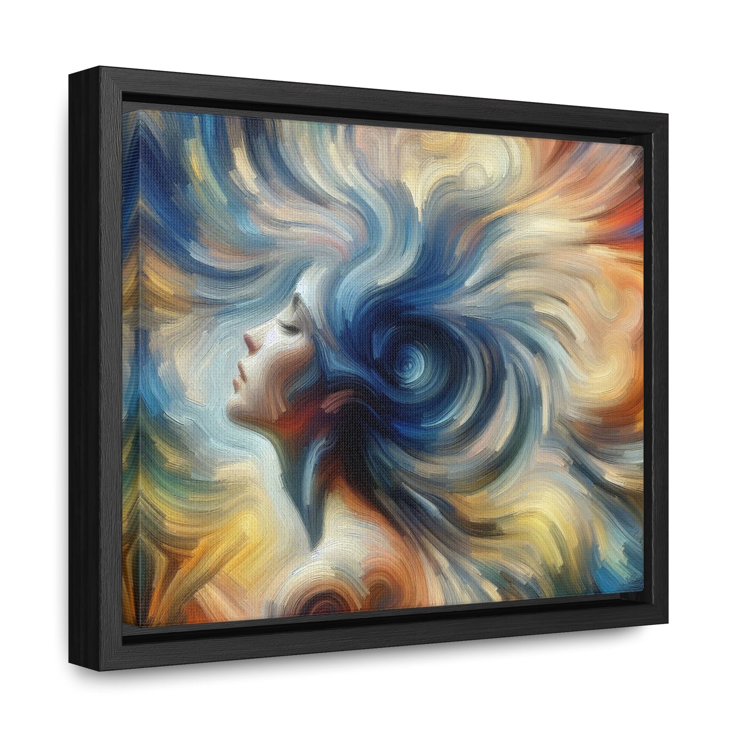 Spinning Woman Abstract Impressionist Painting - Gallery Canvas Wraps, Horizontal Frame