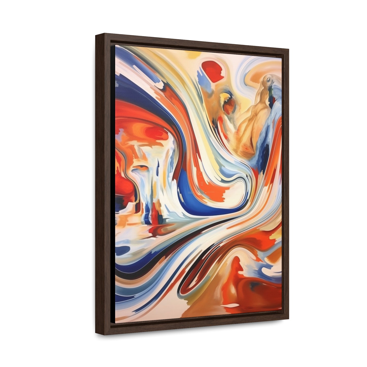 Abstract Gallery Canvas Wraps - Dynamic Swirl of Colors and Shapes